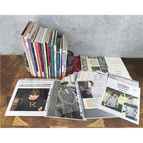 Collection of Needlework Knitting Books
