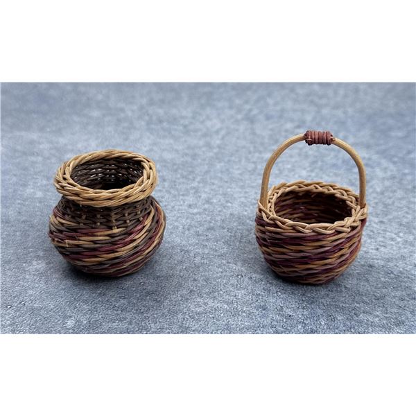 Miniature Cherokee Indian Baskets