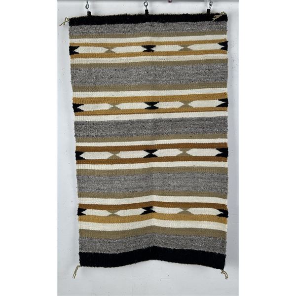 Navajo Indian Double Saddle Blanket Rug