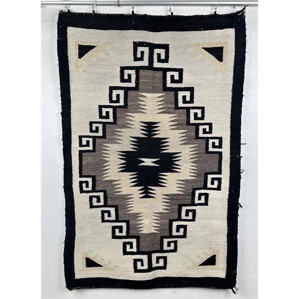 Navajo Indian Two Grey Hills Blanket Rug