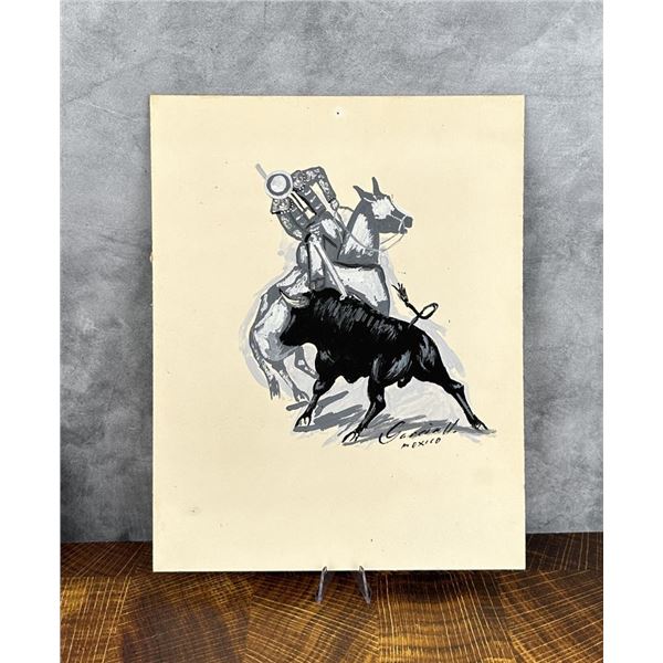 Mexican Bullfighter Matador Painting
