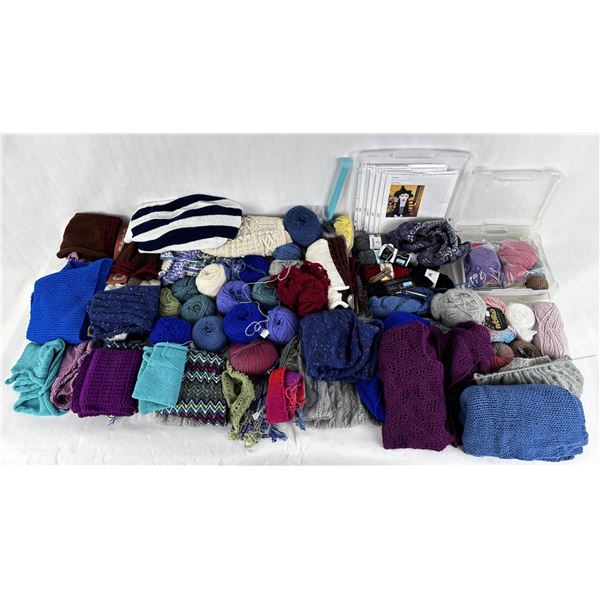 Large Grouping of Crochet Yarn