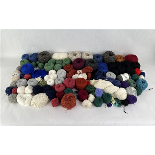 Large Grouping of Crochet Yarn