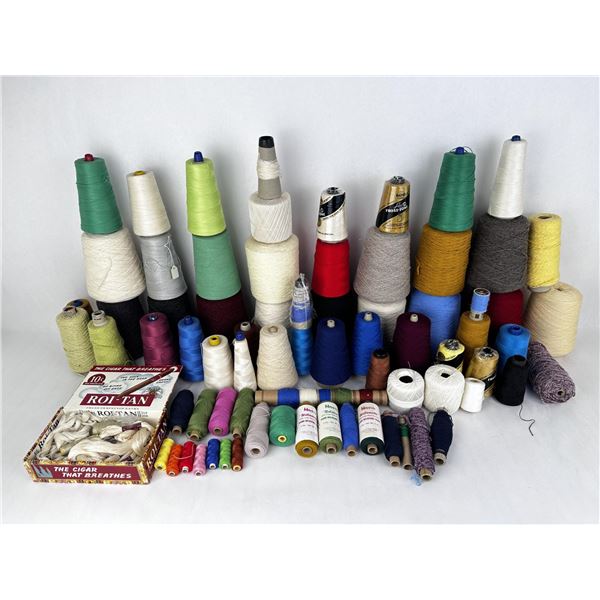 Large Grouping of Crochet Yarn Thread