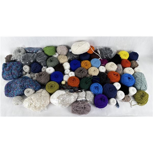 Large Grouping of Crochet Yarn