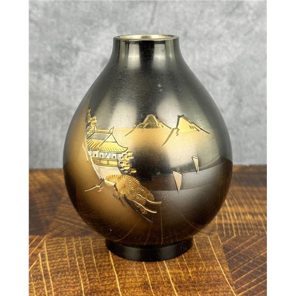 Japanese Mixed Metal Vase