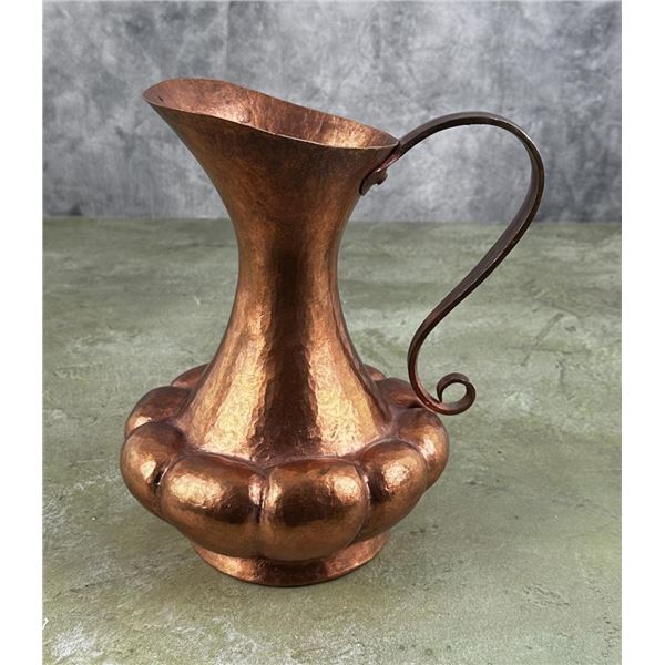 Hand Hammered Copper Ewer