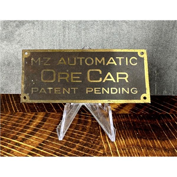 M-Z Automatic Ore Car Mine Cart Tag