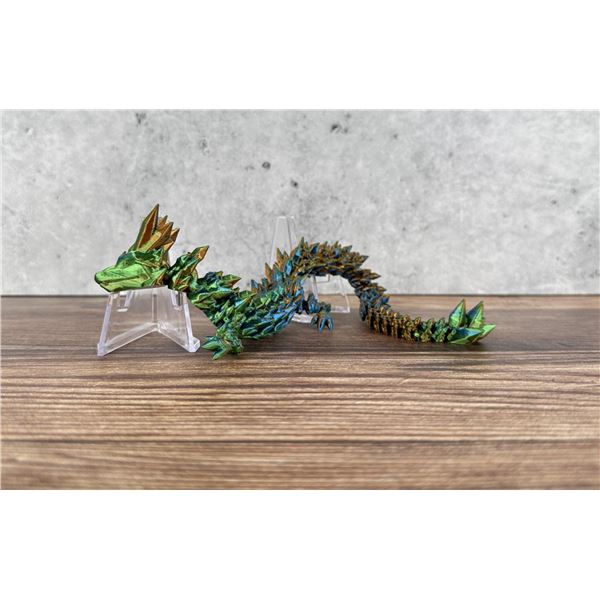 3D Printed Articulated Crystal Dragon