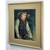 Image 1 : H Steven Oiestad Pastel Cowboy Drawing