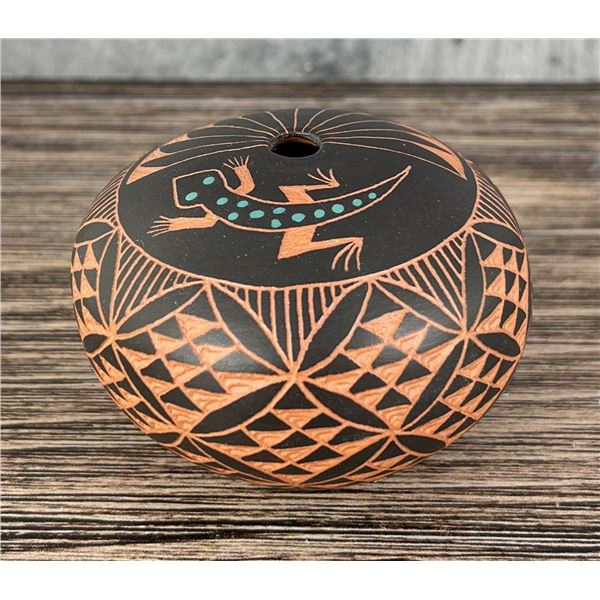 C.S. Acoma Pueblo Indian Pot