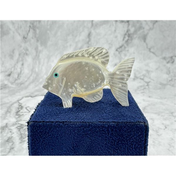 Zuni Carved Abalone Fish Fetish