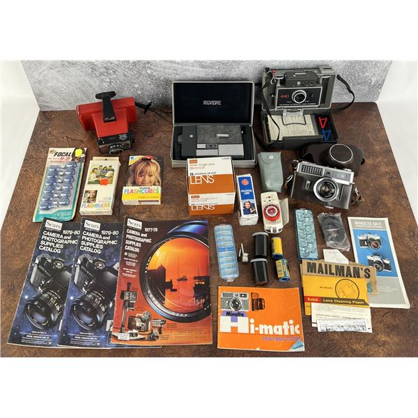 Collection of Vintage Cameras and Accessories