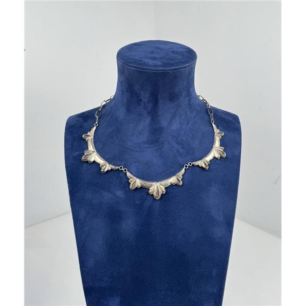 Old Pawn Navajo Sterling Silver Necklace