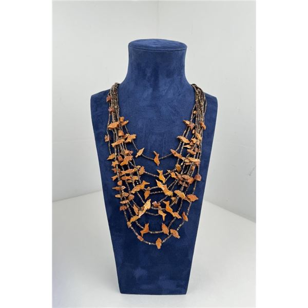 9 Strand Zuni Heishi Fetish Necklace
