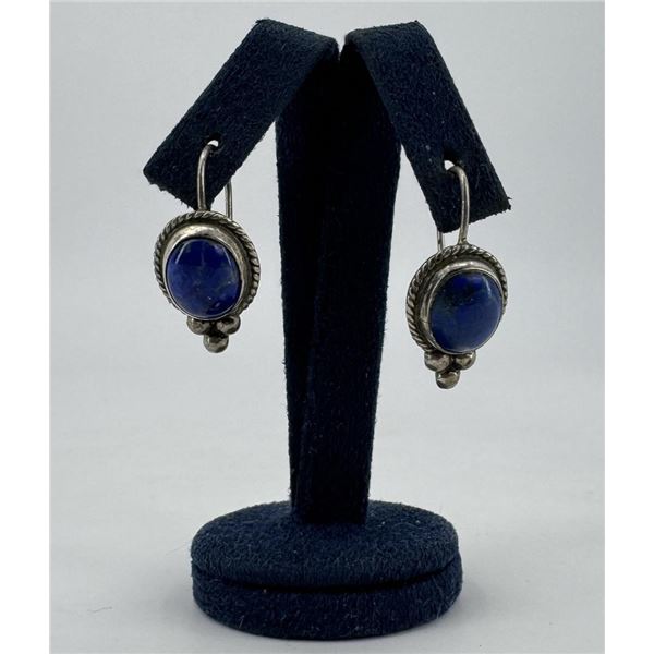 Sterling Silver Lapis Lazuli Earrings