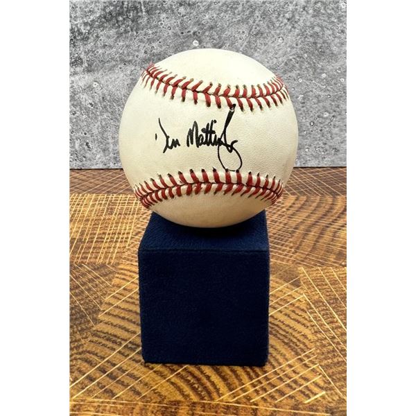 Don Mattingly Autographed Baseball