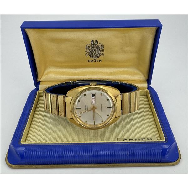 Gruen Precision Day Date Watch