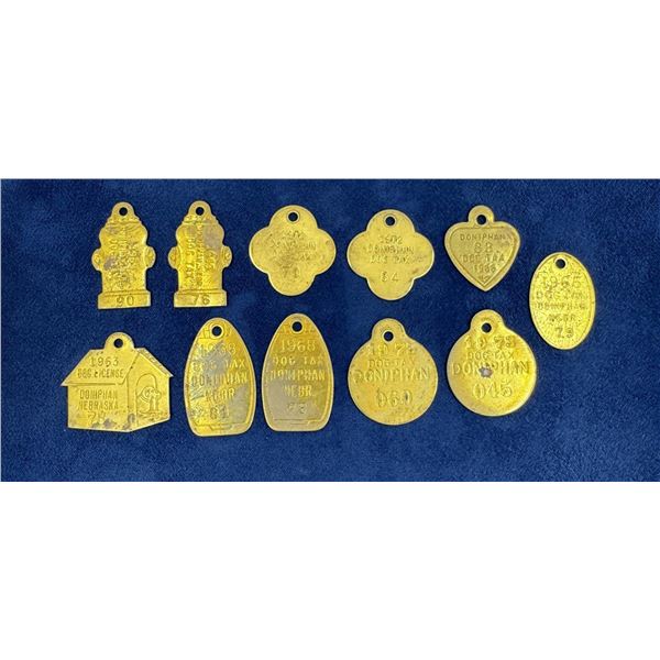 Collection of Nebraska Dog Tax Tags