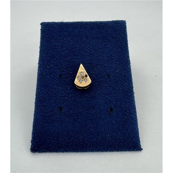8k Gold Ladies Pocket Watch Chain Slide