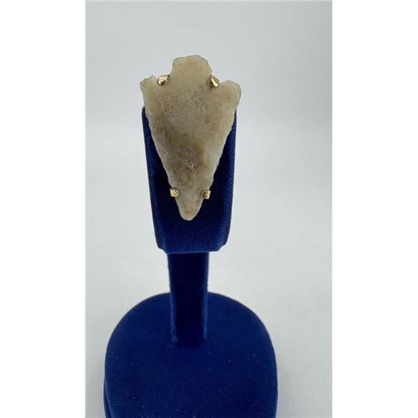 Ancient Native American Indian Arrowhead Brooch