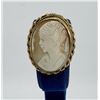 Image 1 : 12k Gold Filled Shell Cameo Brooch