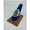 Image 1 : Michael Perry Navajo Sterling Turquoise Ring