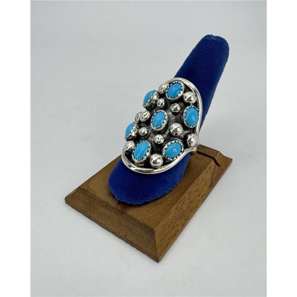 Navajo Sterling Silver Turquoise Ring