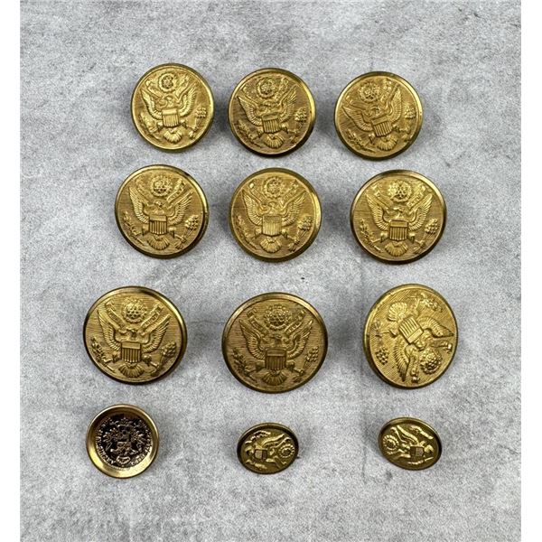 Collection of Army Uniform Buttons