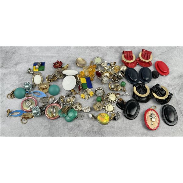 Collection of Costume Jewelry Earrings