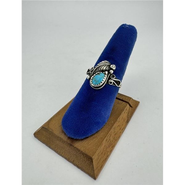 Navajo Turquoise Sterling Silver Ring