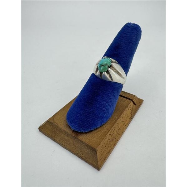 Navajo Sterling Silver Turquoise Ring