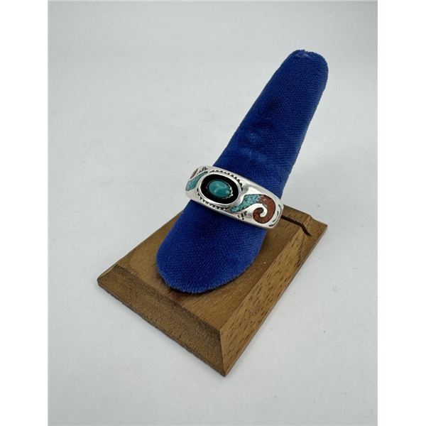 Begay Navajo Sterling Silver Turquoise Ring