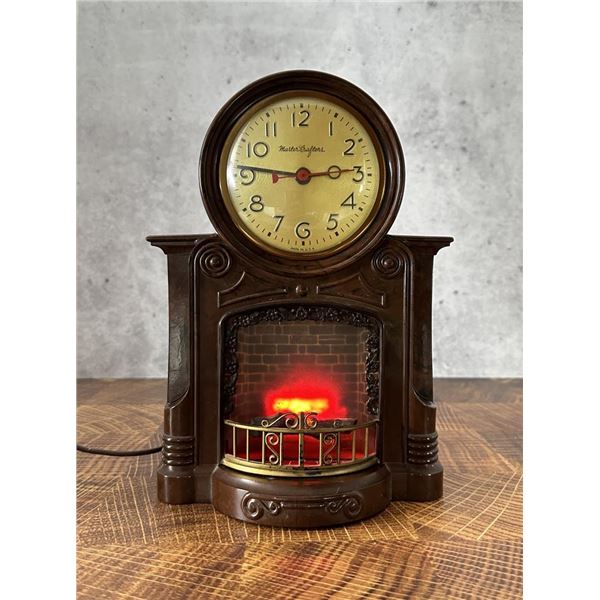 Mastercrafters Lighted Motion Fireplace Clock