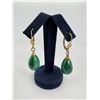 Image 1 : Malachite Tear Drop Earrings
