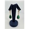 Image 2 : Malachite Tear Drop Earrings