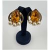 Image 1 : Coro Costume Jewelry Rhinestone Earrings