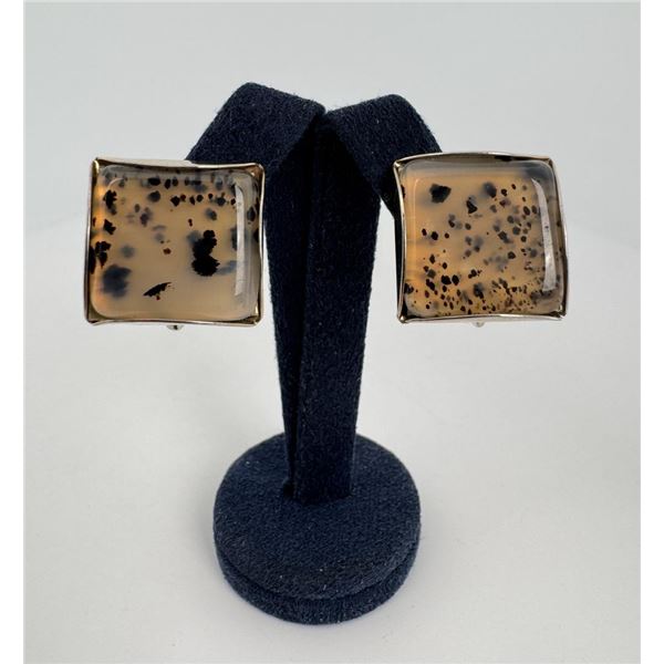 Montana Moss Agate Earrings