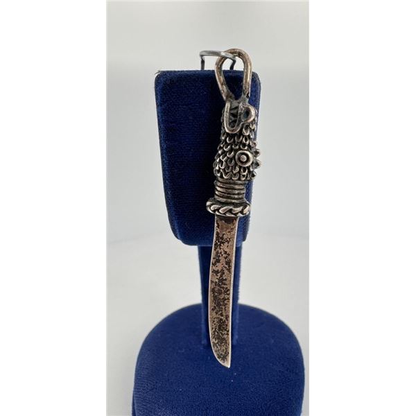 Sterling Silver Dragon Sword Pendant