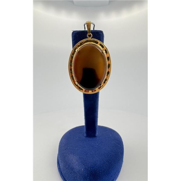 Picture Agate Necklace Pendant