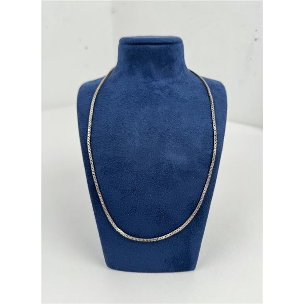 Sterling Silver Box Link Chain Necklace