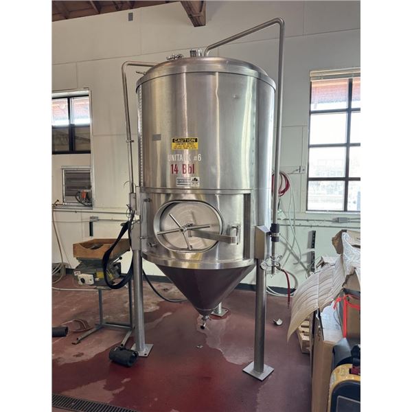 Unitank 14 BBL Brewing Fermenter Tank Beer Making