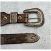 Image 1 : Sterling Silver Cowboy Ranger Belt Buckle Set
