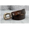 Image 2 : Sterling Silver Cowboy Ranger Belt Buckle Set