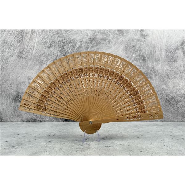 Filigree Wood Fan