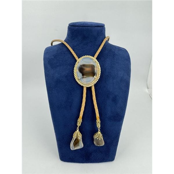 Montana Picture Agate Bolo Tie