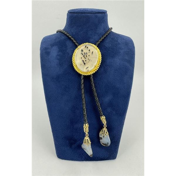 Montana Picture Agate Bolo Tie