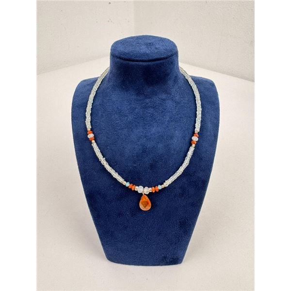 Natural Stone Bead Necklace