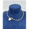 Image 1 : Sterling Silver Heart Chain Necklace