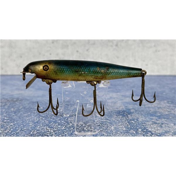 Pflueger Blue Mullet Wood Fishing Lure